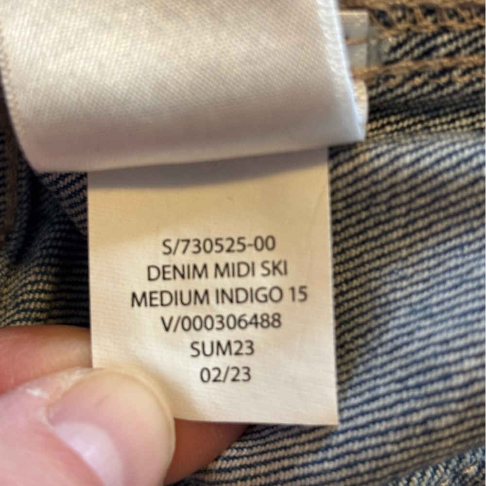 Gap Denim Midi Ski Skirt - size 6/28 - Picture 6 of 6